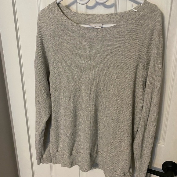 TNA thermal knit size L, heathered grey - Picture 1 of 1